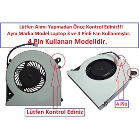 Resim Toshiba Uyumlu Satellite L955D Işlemci Fanı 4Pin Kullanan Modeli 