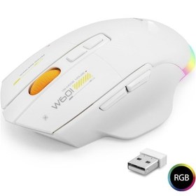 Resim Dual Mode Kablosuz Mouse 12800 Dpi 7 Tuş Makro 1000hz Rgb - Beyaz W601w 