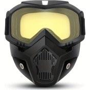 Resim Willowhaven Sarı Renkli Tam Yüz Şeffaf Maske Çıkarılabilir Yumuşak Süngerli Unisex Vizör 12+ 