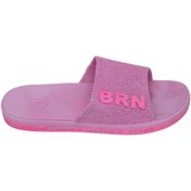 Resim BRN Kız Çocuk Pembe Kaydrımaz Havuz Bahçe Deniz Plaj Terlik 