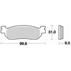 Resim Yamaha X-Max Yp R Sport 250 Brakıng Arka Fren Balatası 2011-2012 N11.394 