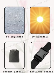 Resim Dock KABİNLİ 3 TEKER 3 KİŞİLİK SİYAH BRANDA (4MEVSİM-SUGEÇİRMEZ) 