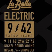 Resim La Bella Elektro Gitar Teli 09-42 HRS-XL 
