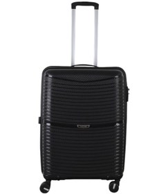 Resim Mçs V379 Aura Y.üretim Pp Valiz 55 Cm + 75 Cm + Makyaj Siyah Set 