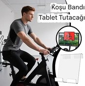 Resim Koşu Bandı Tablet Tutucu - Şeffaf Akrilik Egzersiz Bisikleti Telefon Standı | Spor Salonu Egzersizleri İçin Çok Fonksiyonlu Tablet Braketi Aile Bireyleri ve Arkadaşlar İçin 