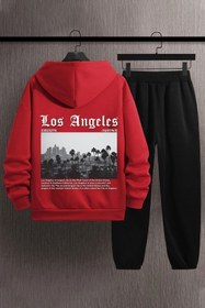 Resim uyguntarz Unisex Los Angles Baskılı Eşofman Takımı 