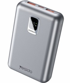 Resim Yesido Yp47 Magsafe 22.5w Wireless-20w Pd Hızlı Şarj Destekli 20.000 Mah Kablosuz Mini Powerbank Göstergeli 