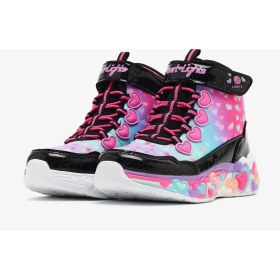 Resim Skechers Eternal Heart Lights Büyük Kız Çocuk Siyah Işıklı Bot 303262L Bkmt 