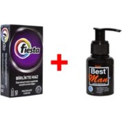 Resim Fiesta Zevk Benekli Prezervatif + Best Man Jel 55ML. 