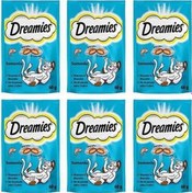 Resim Dreamies Somon Balıklı Kedi Ödülü 6 x 60 G 