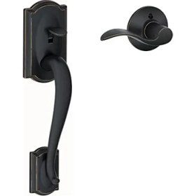 Resim (Aged Bronze) - FE285-CAM-ACC-RH Camelot Lower Handleset For Electronic Keypad With Acce 