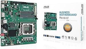 Resim ASUS PRO H610T-CSM Intel H610 LGA1700 DDR5 5600 DP HDMI LVDS M2 USB3.2, Anakart 