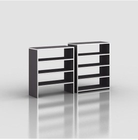 Resim Kenzlife Ayakkabılık Goya Gri 160 70 30 Arkalıksız Ayakkabı Ofis Dolabı İki Bölme Diğer 