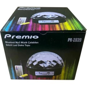 Resim PREMİO PR-2839 USB/MP3/BLUEOOTH/UK SİHİRLİ LED DİSKO TOPU 