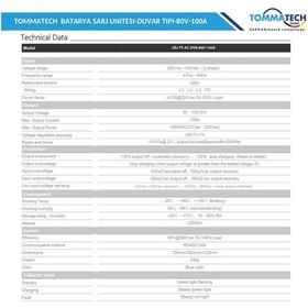 Resim Tommatech Batarya Şarj Ünitesi Duvar Tipi 80v-100a 