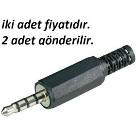 Resim Zirveelektronik 3 Çizgili 4 Boğum 3.5Mm Stereo Lehimlik Jak Mikrofonlu Kulaklık J 