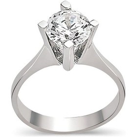 Resim 14 Ayar Altın Tektaş Yüzük 4.30 Gram 