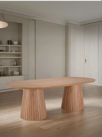 Resim Bohenza Sabit Ahşap Yemek Masası 90x180 Natural 