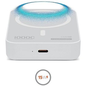 Resim 15w Xiaomi 15 İleuyumlu Magsafe Destekli Beyaz Powerbank- Stand 10000mah Txm10 BEYAZ 