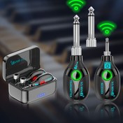 Resim Maglev Şarj İstasyonu 2.4G Kablosuz Verici ve Alıcı Elektrikli Gitarlar için Uygun Elektrikli Gitarlar, Baslar ve Diğer Elektronik Enstrümanlar için Kablosuz Aktarım Sistemi TYPC-C Yüksek Hızlı Şarj İstasyonu 3 Kez Şarj Döngüsü 35 Saat Pil Ömrü Sağlar LED Güç Göstergesi Otomatik Güç Tasarrufu Fonksiyonu Kompakt Taşınabilir 6.35 ve 3.5 Ses Kafaları ile 