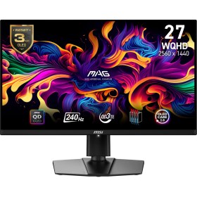 Resim MSI 26.5” MAG 271QPX QD-OLED E2 2560x1440 (WQHD) 16:9 FLAT QD-OLED 240HZ 0.03MS FREESYNC PIVOT GAMING MONITOR 