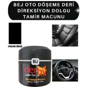 Resim Derby Bej Deri Döşeme Çatlak Giderici Dolgu Tamir Macunu 