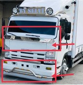 Resim ÜNLAKS Isuzu Yeni Model Alt Ledli Bıyıklı Boru Ve Ön Cam Sineklik 