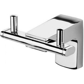 Resim Tema Premium Ikili Banyo Askılığı Bornozluk Paslanmaz Krom 