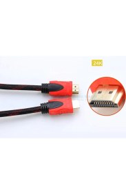 Resim Fano HDMI Kablo 1.4V 4K Full Hd Laptop Tv Görüntü Kablosu Örgülü 3 mt 