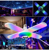 Resim Entegre Bluetooth Hoparlörlü, E27 Tabanlı, 24 Tuşlu Uzaktan Kumandalı Akıllı Ev Rgb Led Ampul - Kaiyi 