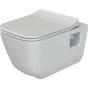 Resim Turkuaz Aqua Rımless Asma Klozet + Slim Kapak 
