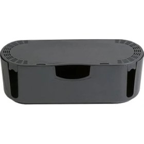 Resim Kablo Düzenleyici, Priz Koruyucu, Çoklu Priz Koruyucu Kutu Organizer (Antrasit) 