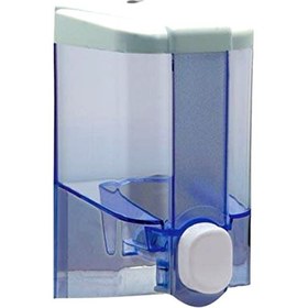 Resim Vialli S2T Hazneli Sıvı Sabun Dispenseri Aparatı - Duvara Monte - Şeffaf - 500 Ml. 