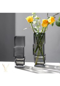 Resim Cubos Gri Cam Vazo Gri 