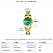 Resim Leezsing Chenxı Kadın Kuvars Saat Klasik Bayan Moda Kol Saati Katı Çelik Bant Aydınlık İşaretçi 3atm Su Geçirmez Günlük Ve İş İçin 