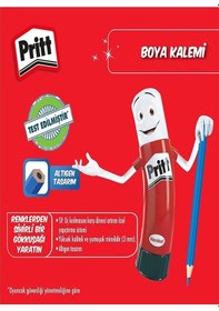 Resim Kuru Boya Kalemi 12 Renk Karton Kutu 1 Paket Pritt 12 Li Kuruboya Tam Boy Renkli Kalem Kaliteli Yumuşak Uçlu Canlı Renk Çok Renkli 