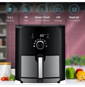 Resim Dalle Xl 5.5 Lt Yağsız Fritöz/airfryer 1700 Watt 