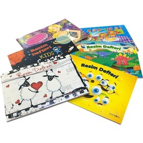 Resim Komeks A4 Resim Defteri 40 Yaprak Büyük Boy Karton Kapak (12 Lİ PAKET) T.d 
