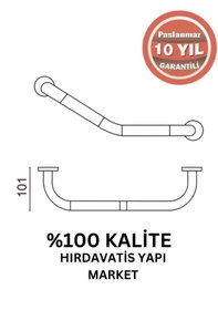 Resim Çelik Banyo Paslanmaz Pirinç Flora Küvet Tutamağı 40cm Mat Siyah 