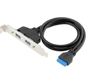 Resim Padalink 20-pin'den Çift Usb 3.0'a 5gbps Bilgisayar Anakart Paneli Kablosu - Pcı Slotu Kullanmadan Usb Portu Genişletme 