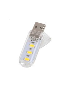 Resim Taşınabilir Mini USB Beyaz LED Lamba 3 Ledli 5730 SMD Kamp Stick Beyaz 
