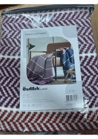 Resim Colorida Cift Kisilik Pamuklu Battaniye Petrol Petrol 