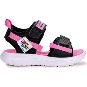 Resim Kiko Kids Cırtlı Yürüyüş Kız/erkek Çocuk Sandalet 200 Siyah - Pem Siyah 