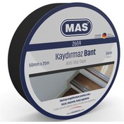 Resim Mas Kaydırmaz Bant 50 MM x 25 M Siyah 