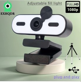 Resim Dashanshop Geniş Açılı 1080p Pc Kamera Uzaktan Çalışma Ve Dersler İçin Usb Web Kamera 