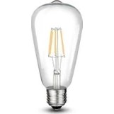 Resim Cata CT-4353 8 Watt Armut Rustik Ampul E27 Beyaz 