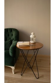 Resim Genel Markalar Metal Firkete Yıldız Ayaklı Yan Fiskos Orta Çay Sehpası 