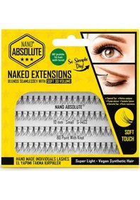 Resim Nano Absolute Naked Extensions El Yapımı Takma Kirpik 10 Mm Small G-1463 