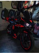 Resim Yamaha R25 Neon Turuncu Sticker Etiket Kaplama 