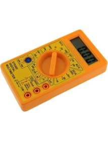 Resim DT830D Multimetre Pil Hediyeli Avometre Voltmetre 